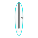 torq TET 7´2 - Funboard - White + Carbon Strip + Miami Blue Rails