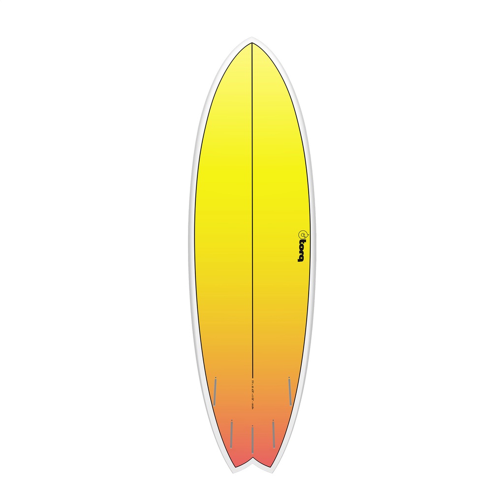 torq TET 5´11 - Fish - yellow - orange fade 