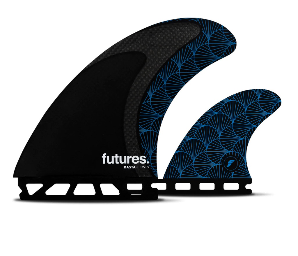 Futures - Rasta Twin +1 - Honeycomb w/ Carbon - Black/Blue