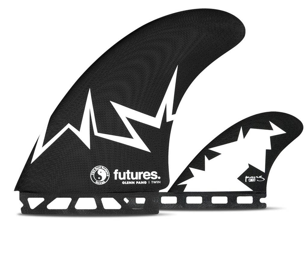 Futures - Glenn Pang Twin+1 - Fiberglass - White / Black