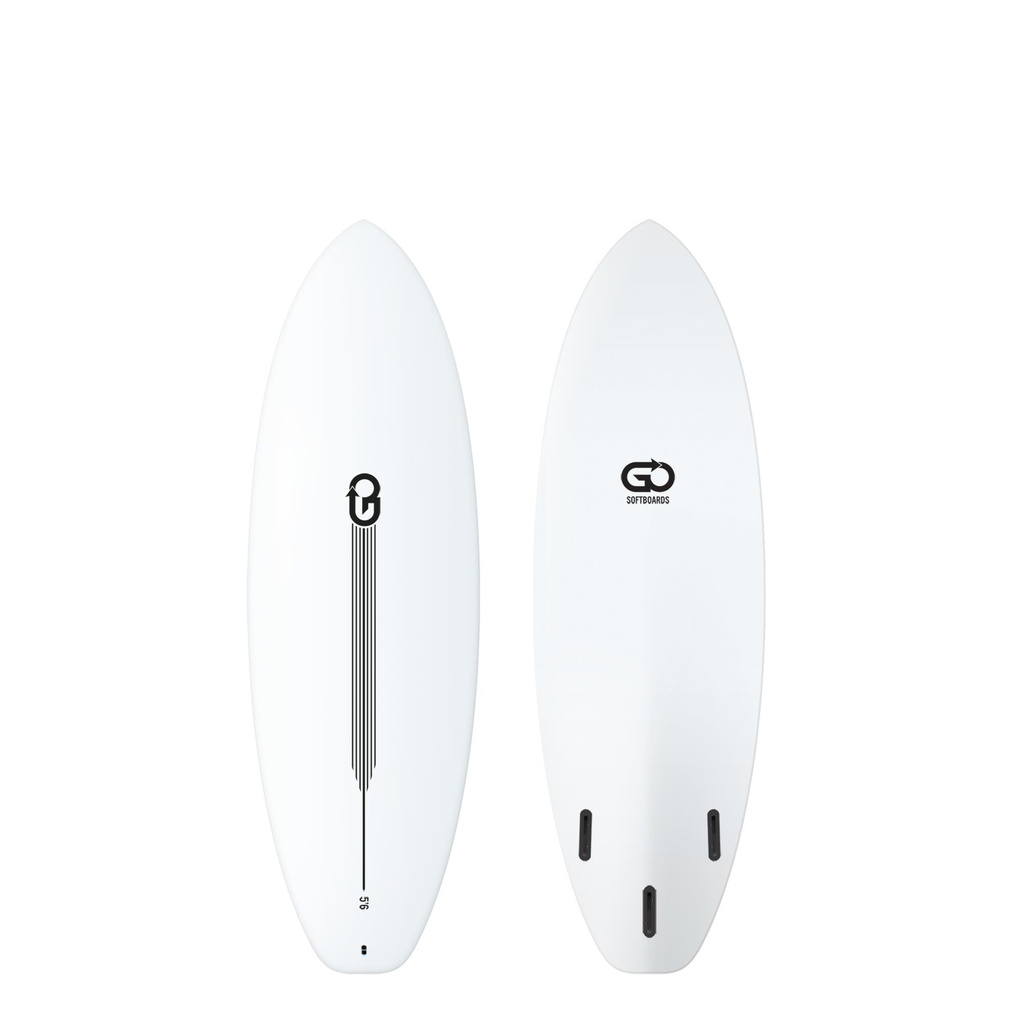 GO Softboards - Surf Range 5'6 - White 