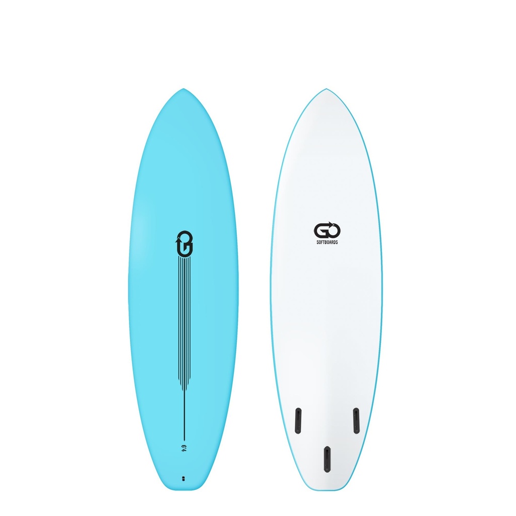 GO Softboards - Surf Range 6'4 - Light Blue 