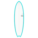 Torq - ModFish 6'6 - TET - Miami Blue + Pinline 